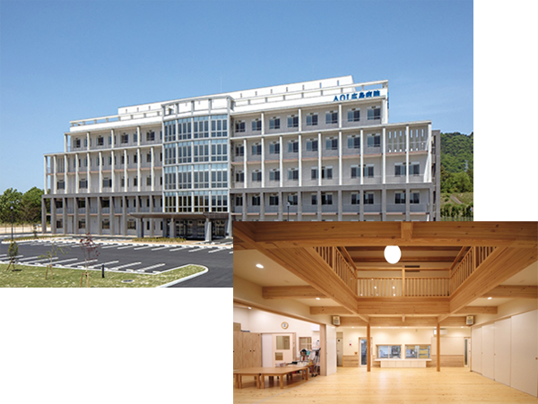 AOI 広島病院写真、認定こども園よしうら写真